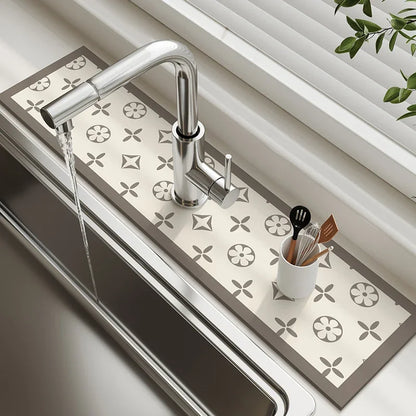 Diatomaceous Earth Sink Drain Mat – Absorbent Kitchen Faucet Mat