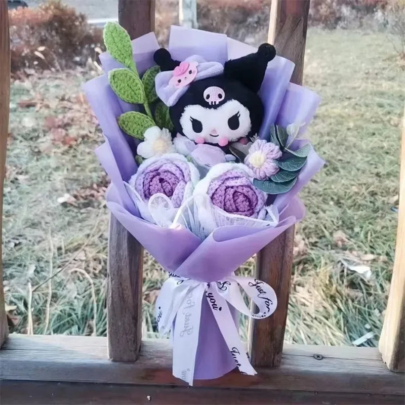 Hello Kitty Plush Bouquet Rose Flower Gift