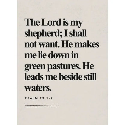 Bible Scripture Canvas Wall Art – Christian Quote Poster for Home Decor