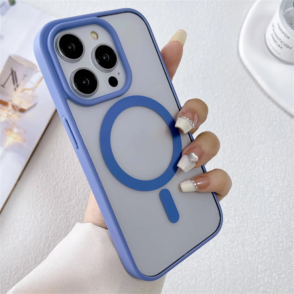 MagSafe Matte iPhone Case – iPhone 11 to 17 Pro Max, Wireless Charging Compatible
