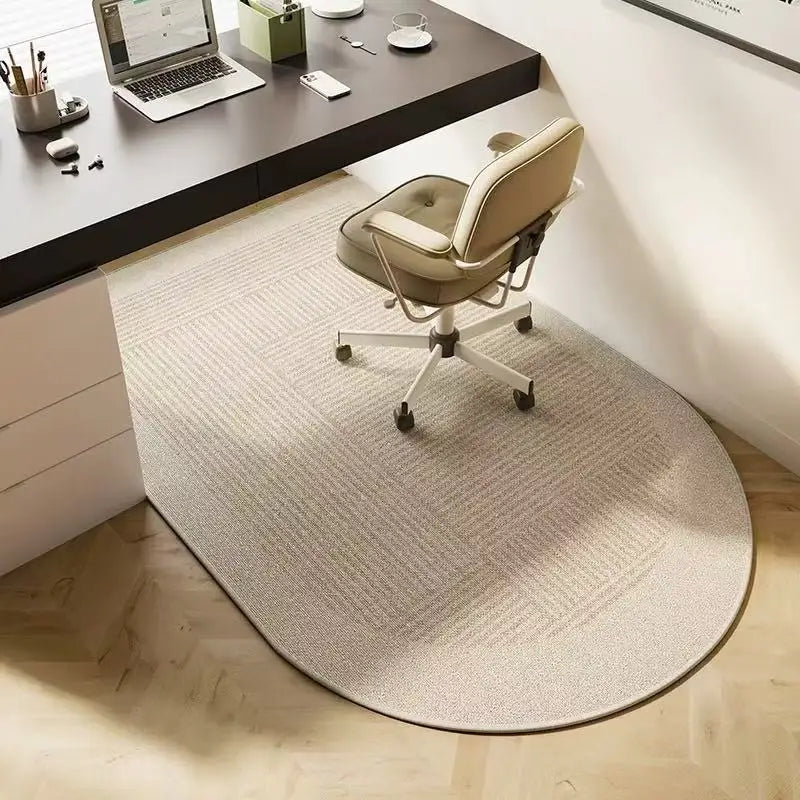 Semi-Circle Office Chair Mat – Anti-Slip Wear-Resistant Desk Rug