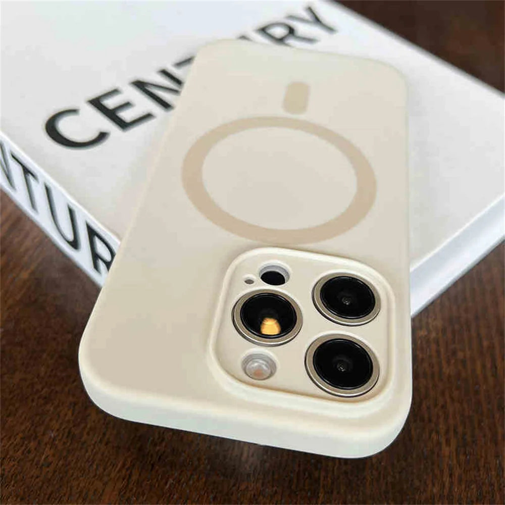 MagSafe Liquid Silicone iPhone Case – Magnetic Slim Cover iPhone 13 14 15 16 17