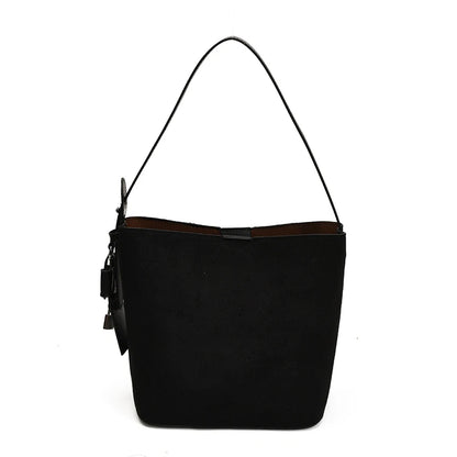 PU Leather Bucket Bag – Women's Retro Crossbody Shoulder Bag