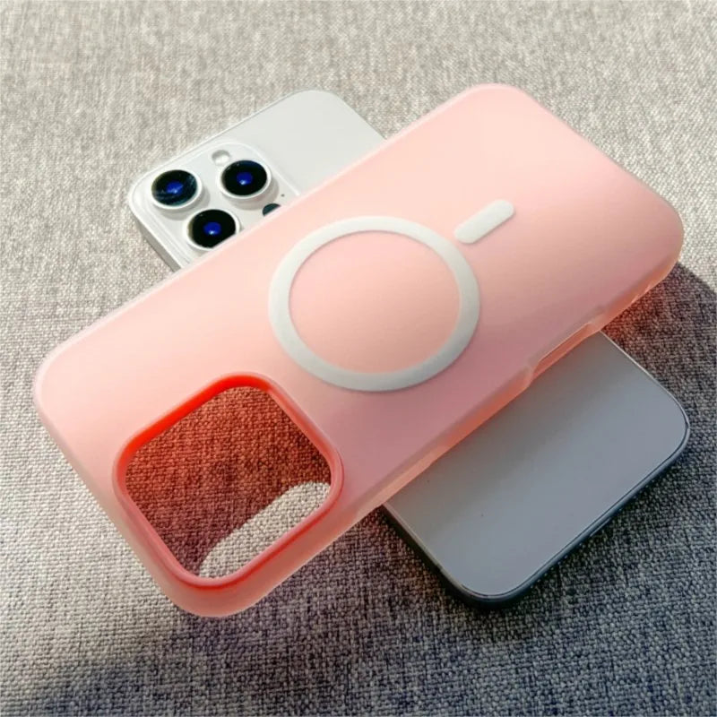 MagSafe iPhone Case – Candy Color 2-in-1 Magnetic Cover