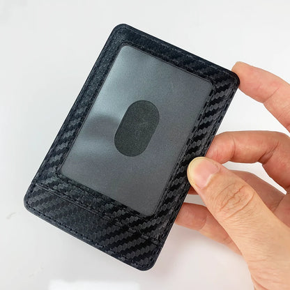Carbon Fiber Money Clip Slim Card Holder Wallet for Men