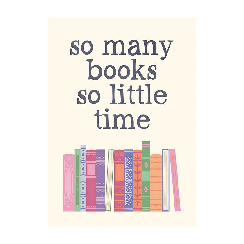Book Club Wall Art Poster – Retro Reading Print for Book Lovers