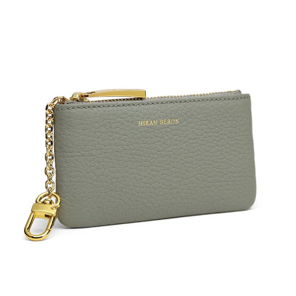 Leather Key Case Wallet with Chain & RFID Blocking