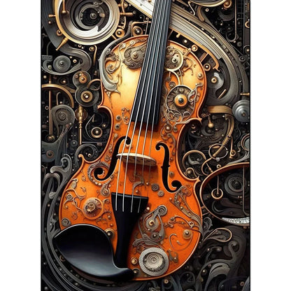 Electric Guitar on Fire Wall Art Print – Music Poster