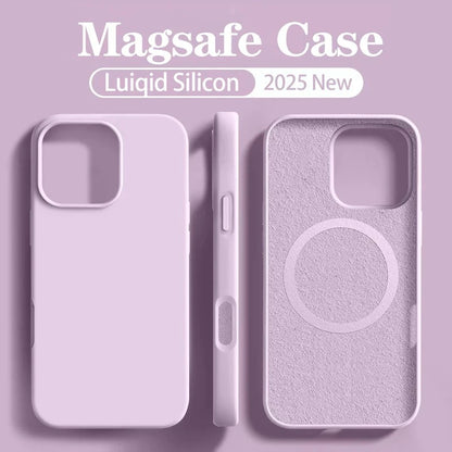 Liquid Silicone MagSafe Case for iPhone 17 16 15 14 13 12 Series