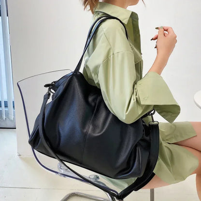 Big Black Shoulder Bags for Women Large Hobo Shopper Bag