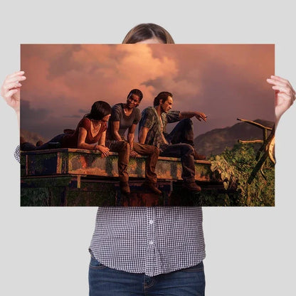 Uncharted Video Game Canvas Poster – Wall Art Print for Home Decor