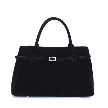 New Luxury Brand Rodeo Faux Suede Brown Gold Buckle Shoulder Bags