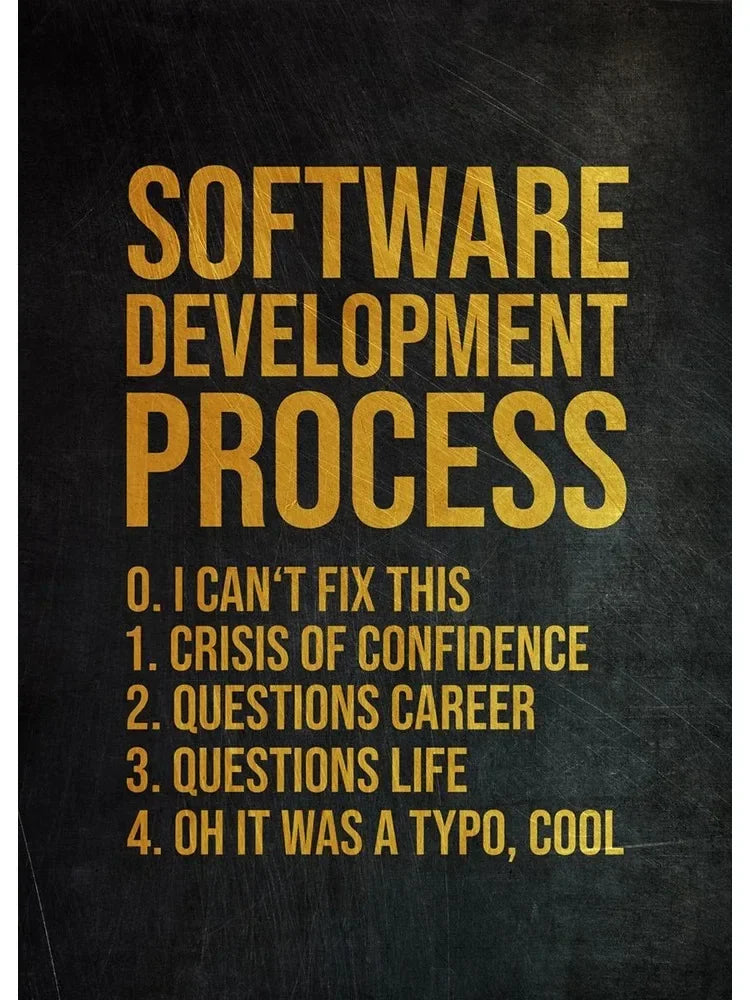 Funny Programmer Quote Wall Art Print – Linux Clouds Poster