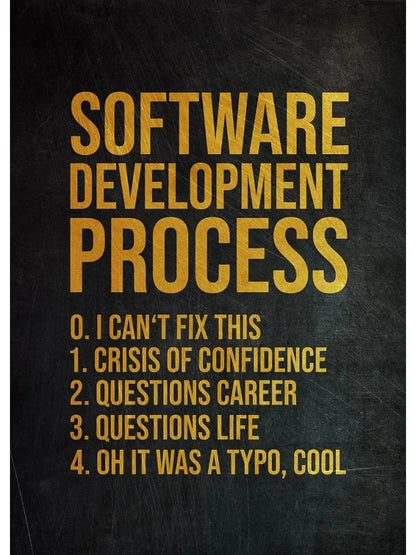 Funny Programmer Quote Wall Art Print – Linux Clouds Poster