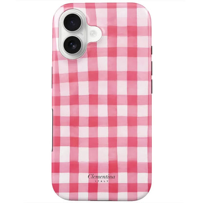 La Dolce Vita Gingham Phone Case for Samsung Galaxy S26 S25 S24 S23 A56 A36 A26 A16 S20 FE Ultra Plus Edge 5G