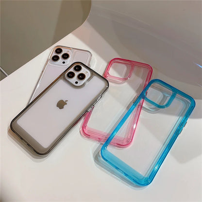 Transparent Shockproof Hard Acrylic iPhone Case – iPhone 11 to 17 Series