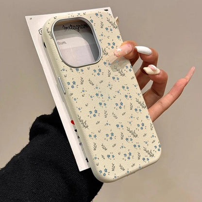 Floral Lychee Pattern iPhone Case – iPhone 7 to 17 Series