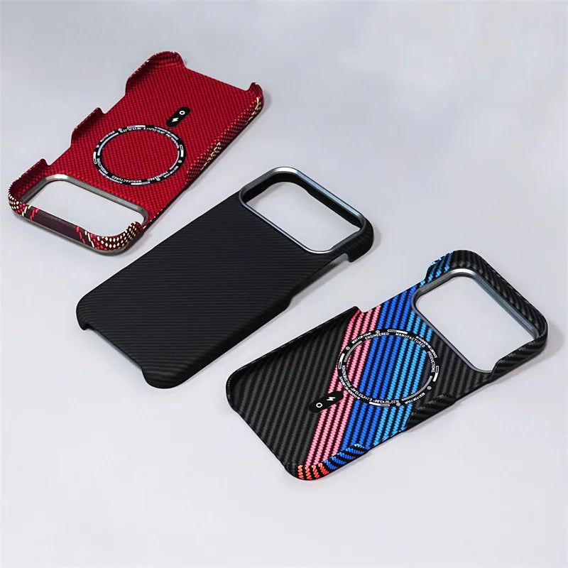 Carbon Fiber MagSafe iPhone Case – Military-Grade Shockproof with Metal Camera Ring