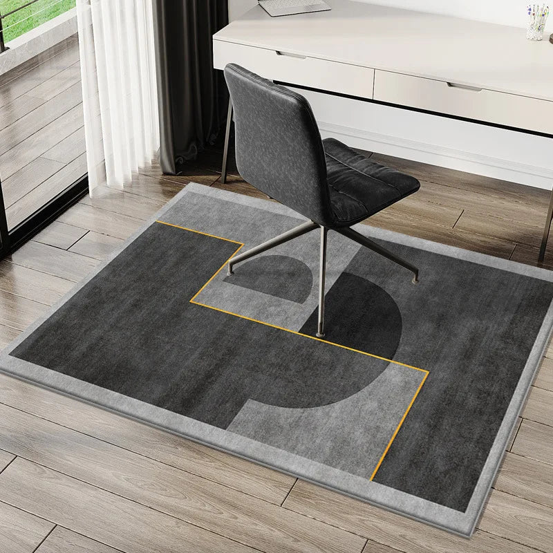 Vikama Modern Minimalist Rug Study Office Computer Desk Gaming Chair Anti-Slip Mat Bedroom Carpet