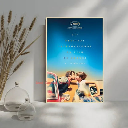 Cannes Film Festival Vintage Poster – Retro Movie Wall Art