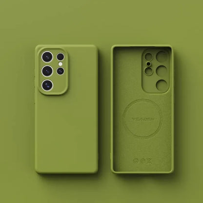 Original Liquid Silicone Magnetic Phone Case Samsung Galaxy S26 S25 S24 S23 S 26 Ultra Plus Cases