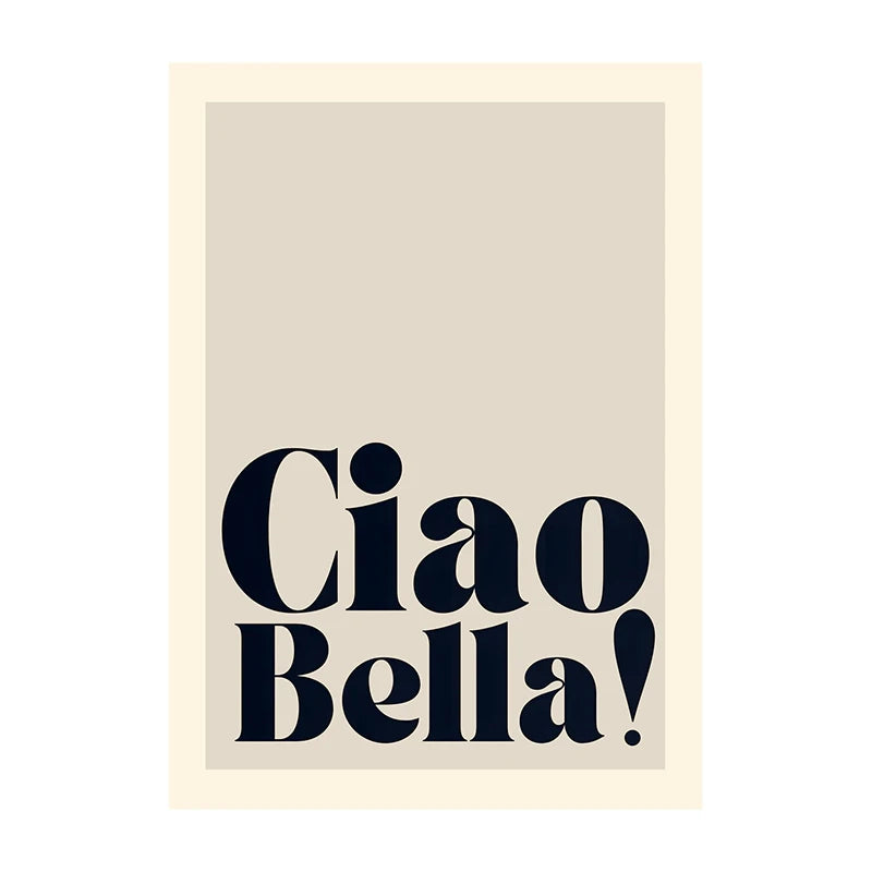 Bold Typography Wall Art Poster – Modern Minimalist Print
