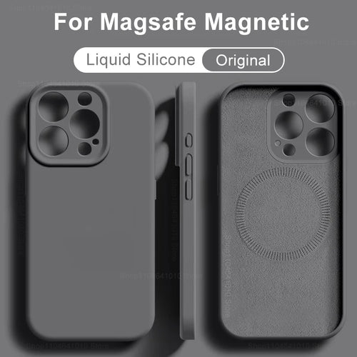 MagSafe Liquid Silicone Case for iPhone 17 16 15 14 13 12 11