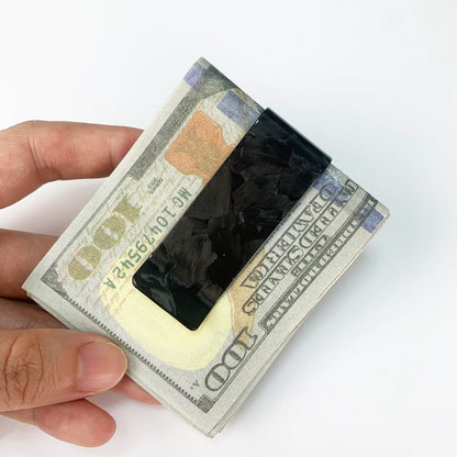 Carbon Fiber Front Pocket Wallet – Slim Money Clip for Men & Women