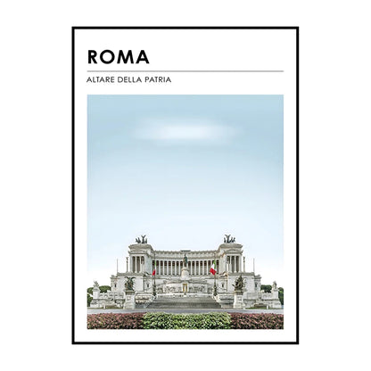 Famous City Architecture Wall Art Poster – Canvas Print for Living Room