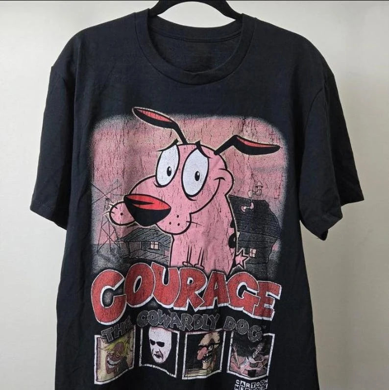 Courage the Cowardly Dog Graphic T-Shirt – Vintage 90s Unisex Tee