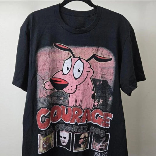 Courage the Cowardly Dog Graphic T-Shirt – Vintage 90s Unisex Tee