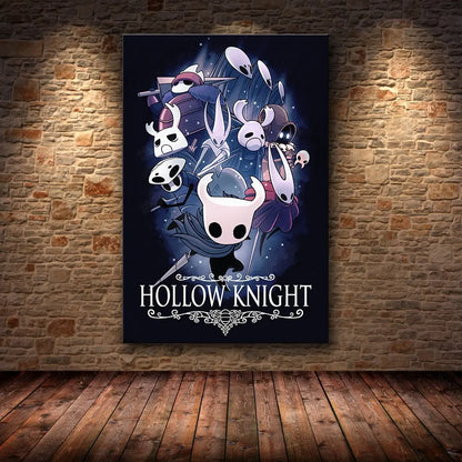 Hollow Knight Hornet Canvas Poster – Video Game Wall Art Print