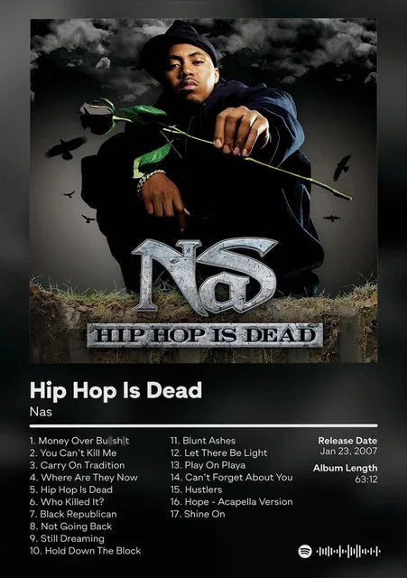 Nas Stillmatic Album Cover Poster – Hip Hop Wall Art Print