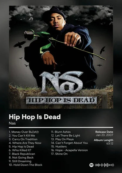 Nas Stillmatic Album Cover Poster – Hip Hop Wall Art Print