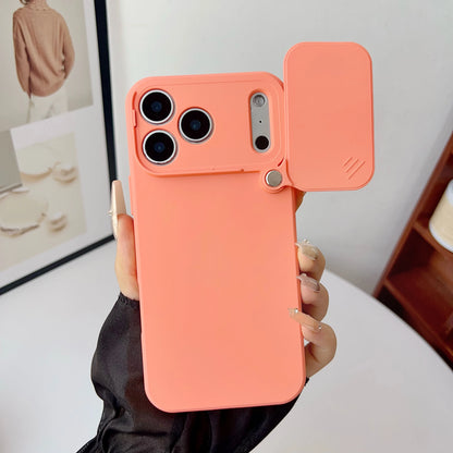 Slide Camera Lens Protection Silicone iPhone 17 Case – Pro Max & Air