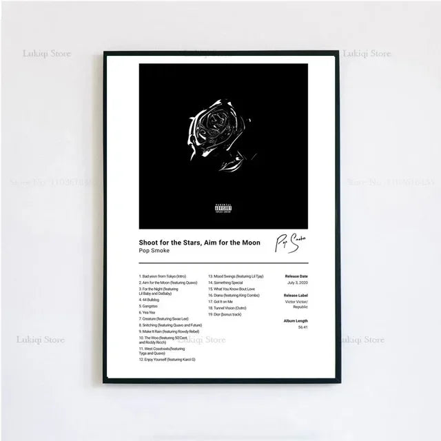 Pop Smoke Faith Album Poster Canvas Wall Art Print