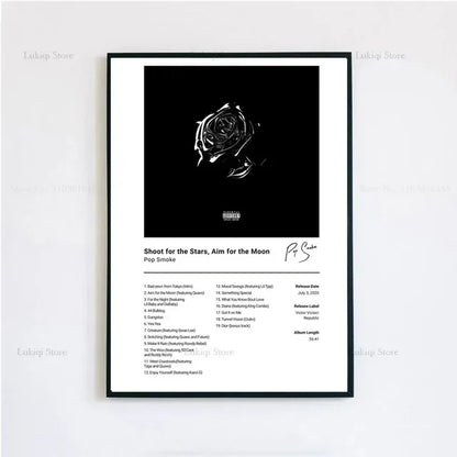 Pop Smoke Faith Album Poster Canvas Wall Art Print