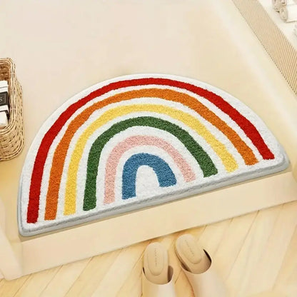 Vikama Modern Rainbow Carpet Warm Stylish Home Decoration Household Entrance Mat Bathroom Floor Mat