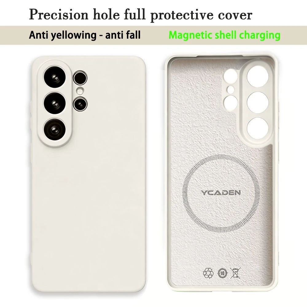 Magnetic Liquid Silicone Samsung Galaxy Case – S24 S25 S26 Series