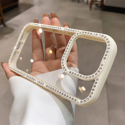 Rhinestone Diamond Clear Case for iPhone 16 15 14 13 Pro Max | Luxury Bling Shockproof Cover