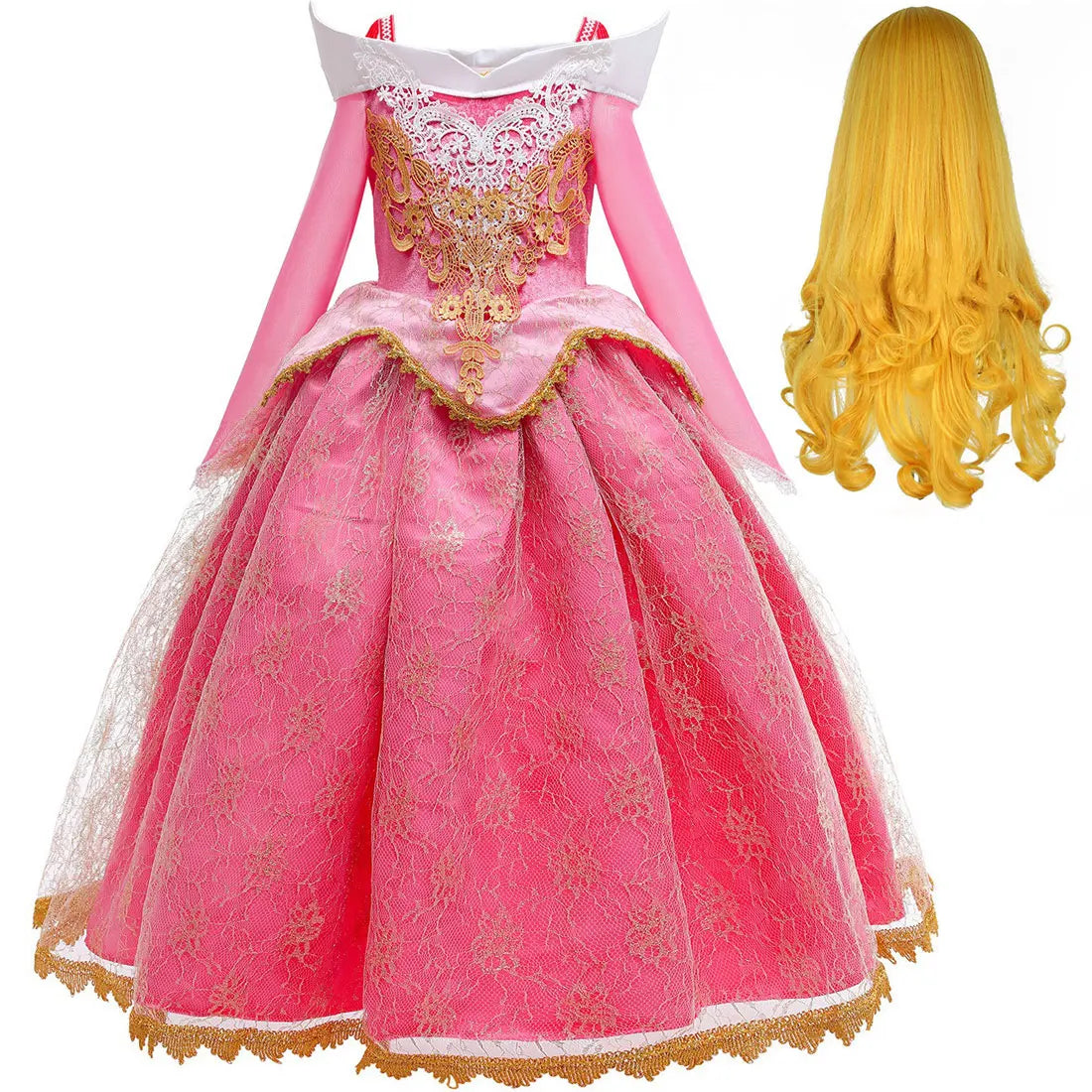 Aurora Princess Off Shoulder Costume Dress