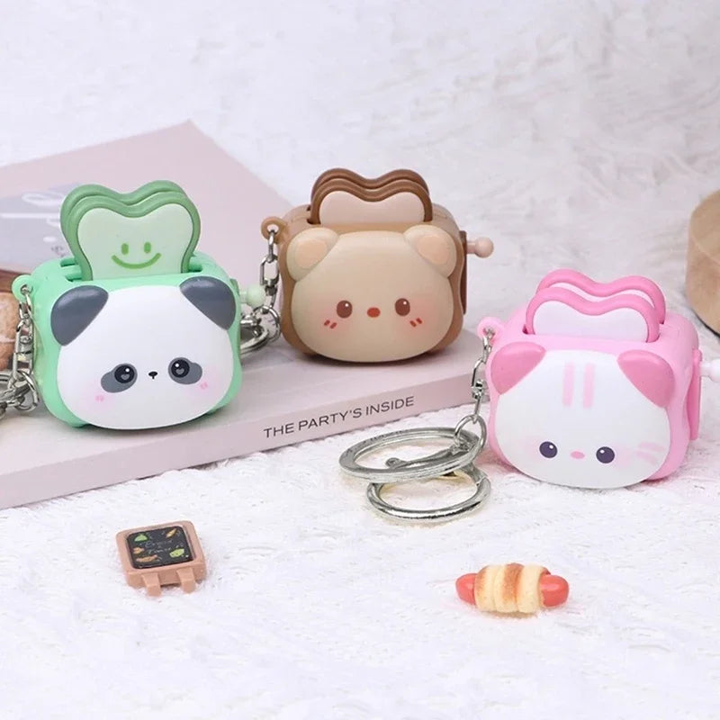 Cute Panda Bread Keychain Stress Relief Toy