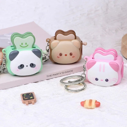 Cute Panda Bread Keychain Stress Relief Toy