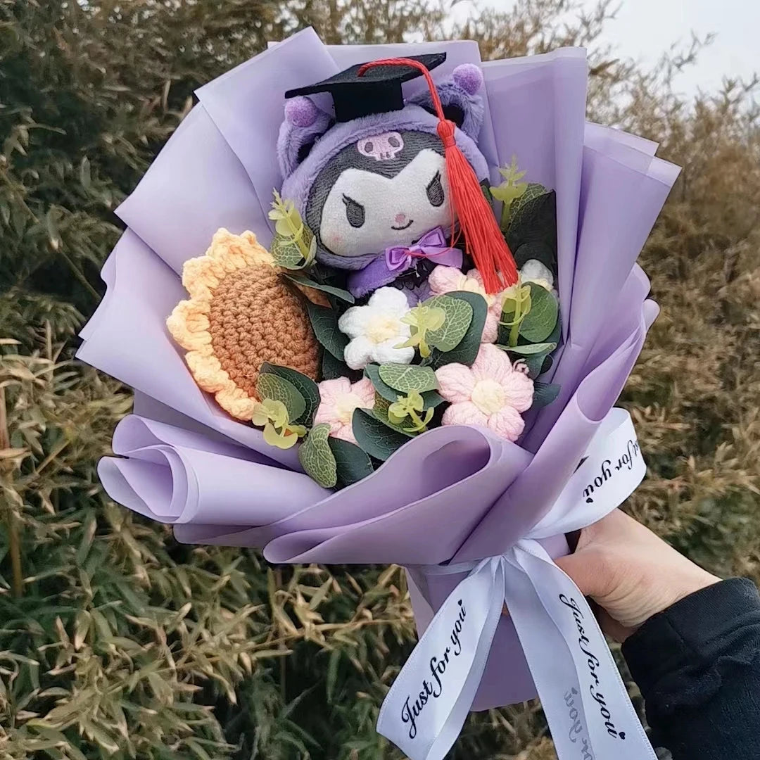 Hello Kitty Plush Bouquet Rose Flower Gift