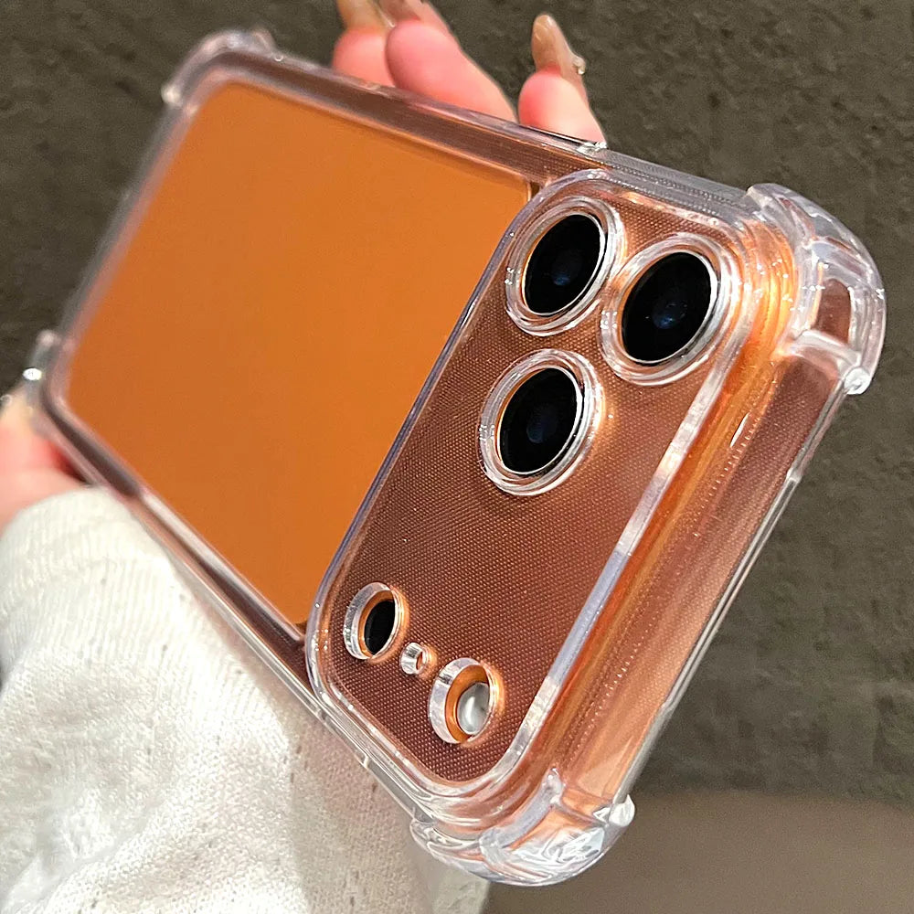 Clear Silicone iPhone Case with Reinforced Corners & Camera Protection