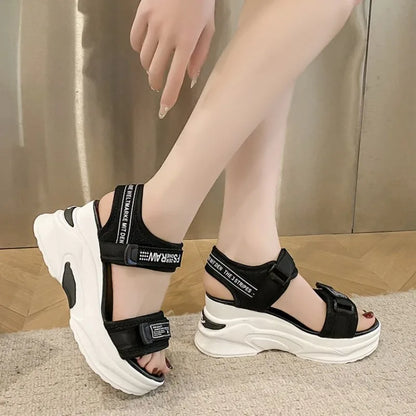 Women's Platform Sport Sandals – Open Toe Wedge Summer Shoes