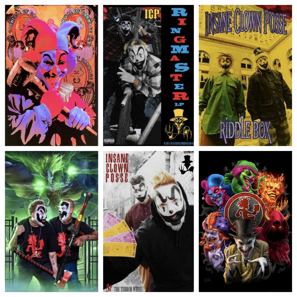 ICP Insane Clown Posse Wall Art Poster – Carnival of Carnage Print