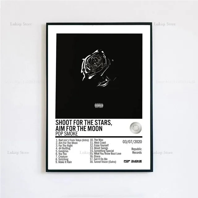 Pop Smoke Faith Album Poster Canvas Wall Art Print