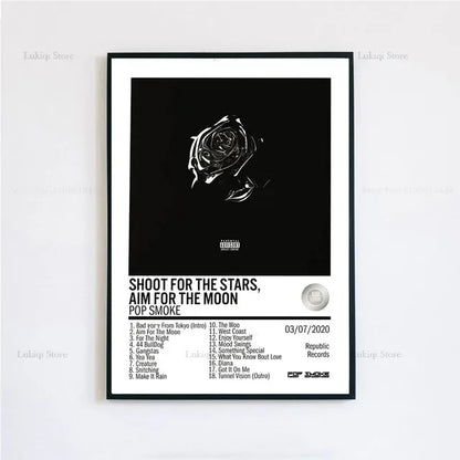 Pop Smoke Faith Album Poster Canvas Wall Art Print