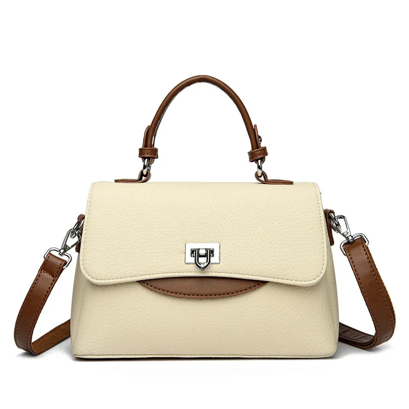 Designer Leather Handbag for Women – Multilayer Crossbody Shoulder Bag